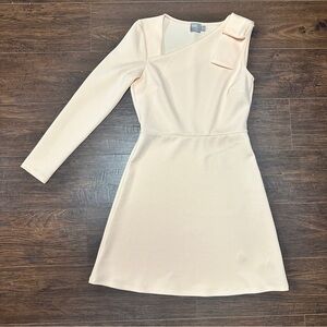 ASOS PALE PEACH ONE Shoulder DRESS VWRY FLATTERING